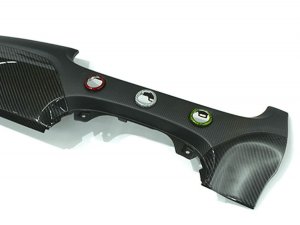 FIAT 500 Custom Dashboard - Carbon Fiber - Matte/ Clear Combo - RHD